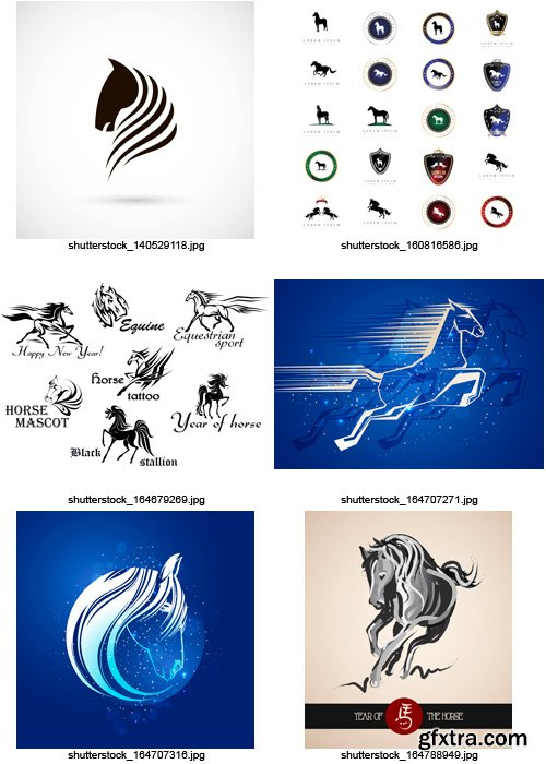 Amazing SS - Horse Collection, 25xEPS Amazing SS - Horse Collection, 25xEPS