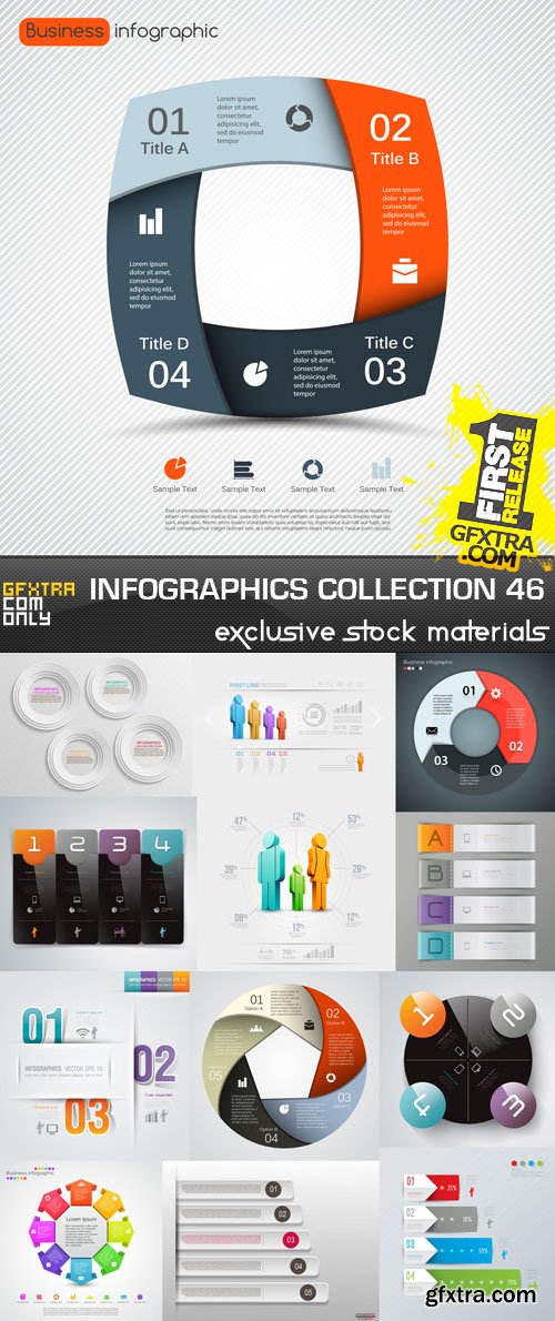 Collection of Infographics #46, 25xEPS