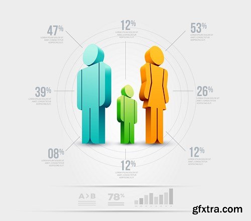 Collection of Infographics #46, 25xEPS Collection of Infographics #46, 25xEPS