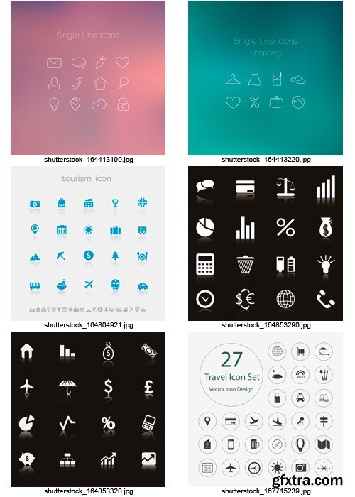Amazing SS - Black &amp; White Icons 9, 25xEPS