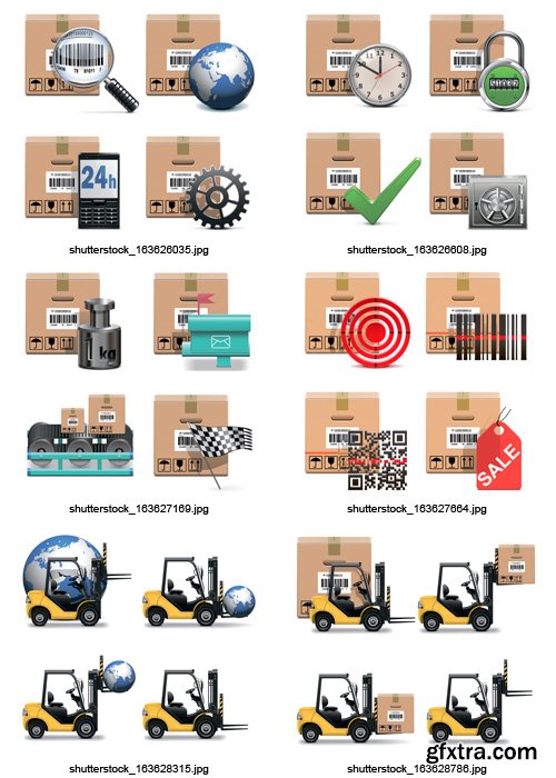 Amazing SS - Shipment Icons, 25xEPS Amazing SS - Shipment Icons, 25xEPS