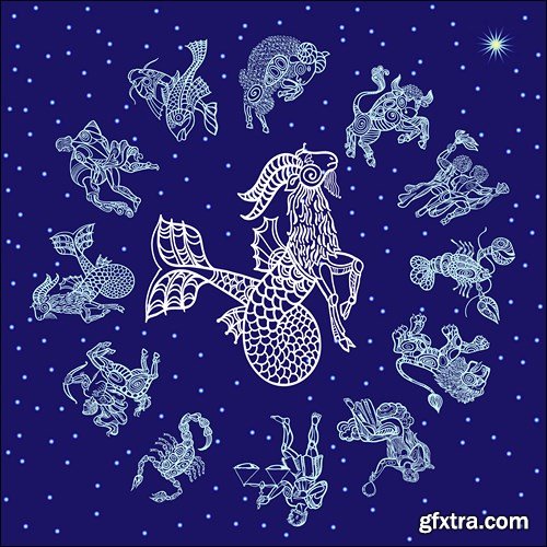 Zodiac Collection, 25xEPS, AI