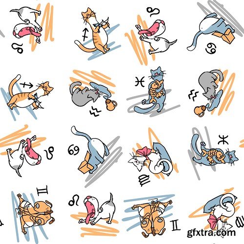 Zodiac Collection, 25xEPS, AI