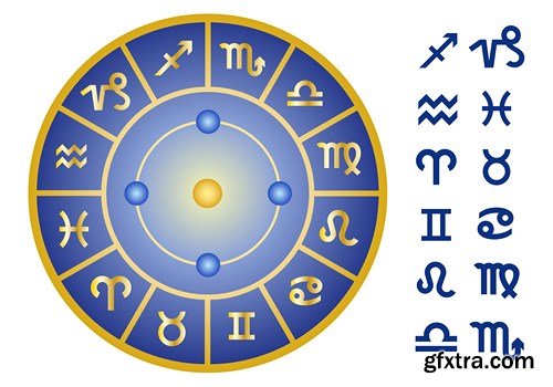 Zodiac Collection, 25xEPS, AI