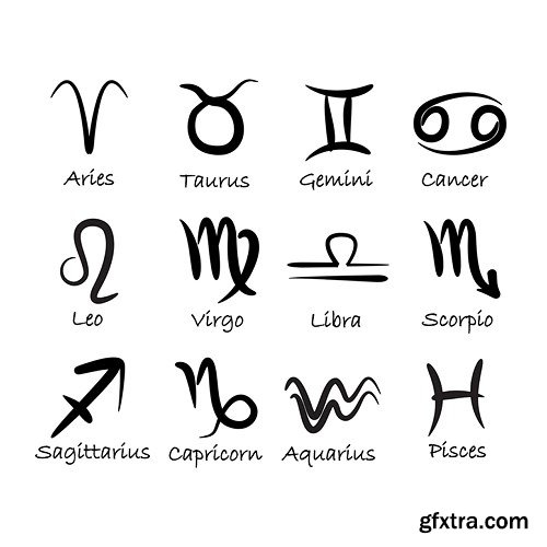 Zodiac Collection, 25xEPS, AI