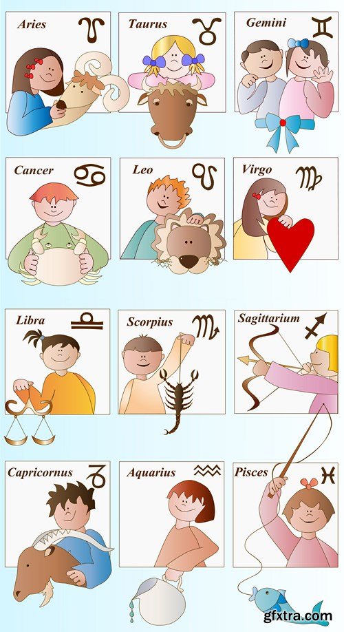 Zodiac Collection, 25xEPS, AI