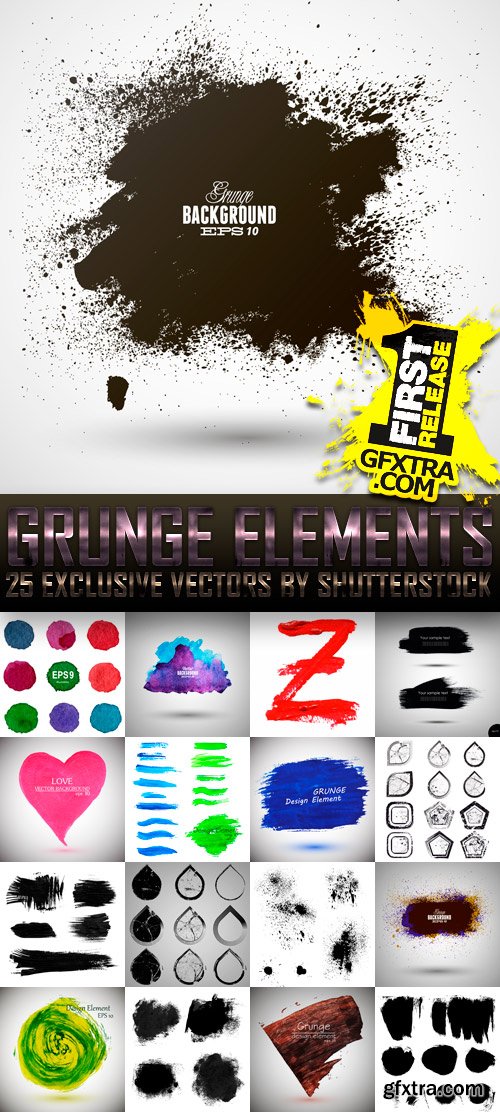 Amazing SS - Grunge Elements, 25xEPS Amazing SS - Grunge Elements, 25xEPS