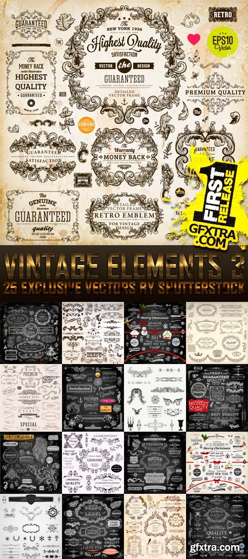 Amazing SS - Vintage Elements 3, 25xEPS