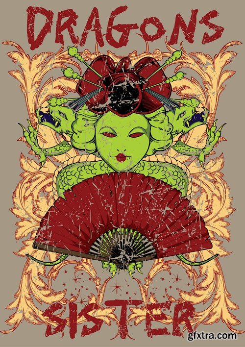 Emblems for T-shirts #2, 25xEPS