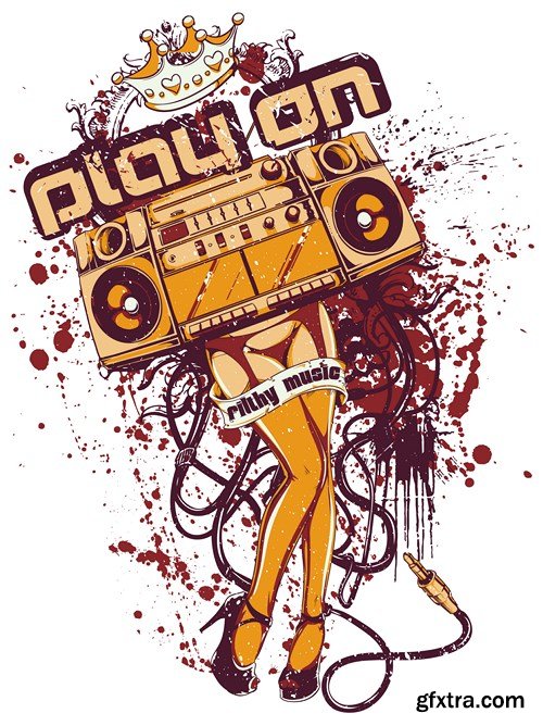 Emblems for T-shirts #2, 25xEPS