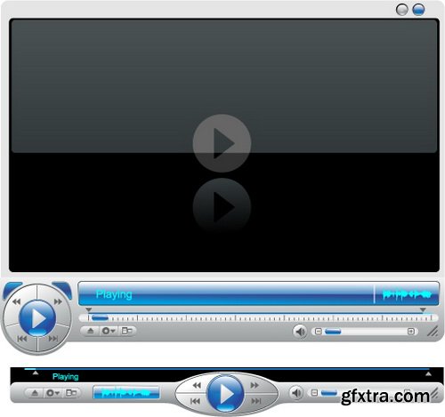 Media Player Templates 25xEPS