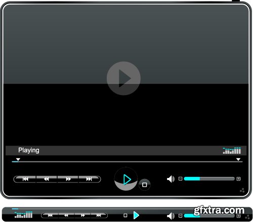Media Player Templates 25xEPS