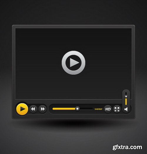 Media Player Templates 25xEPS