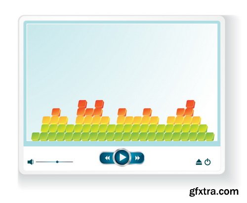 Media Player Templates 25xEPS