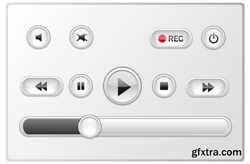 Media Player Templates 25xEPS