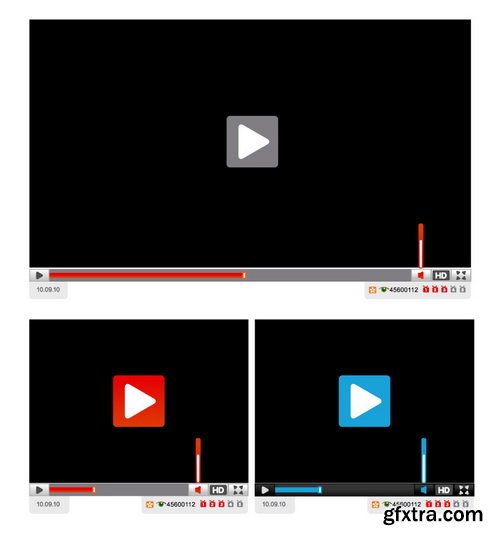 Media Player Templates 25xEPS