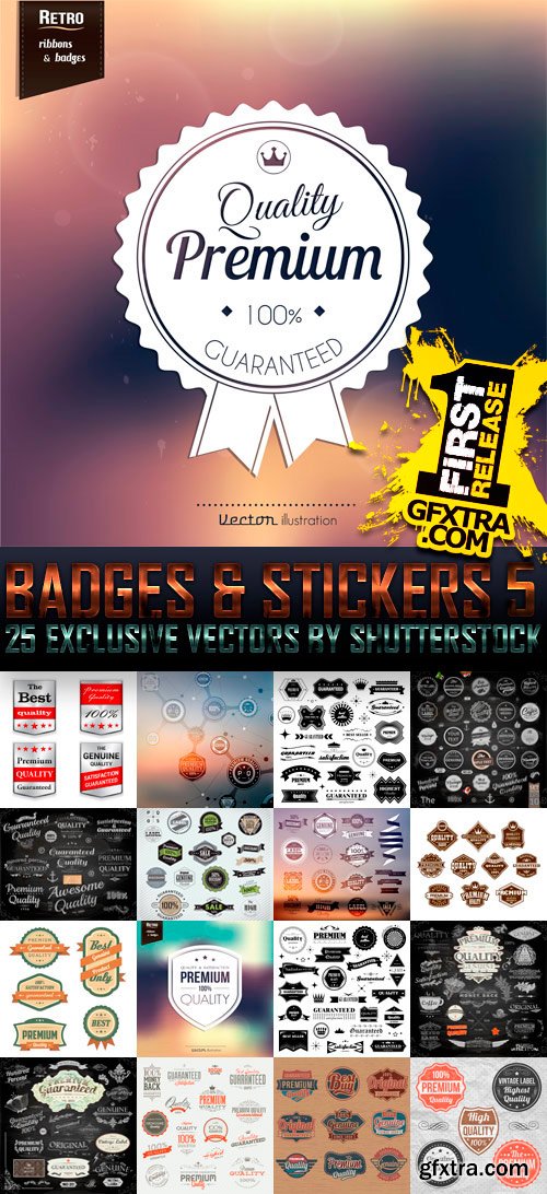 Amazing SS - Badges & Stickers 5, 25xEPS