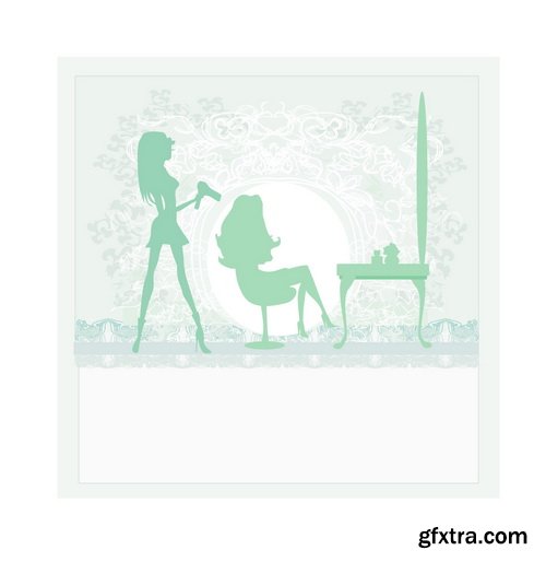 Amazing SS - silhouette in pink evening 3, 25xEPS