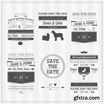 Typography Inspiration Elements - 25x EPS