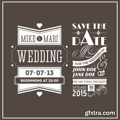 Typography Elements 2 - 25x EPS