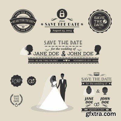 Typography Elements 2 - 25x EPS