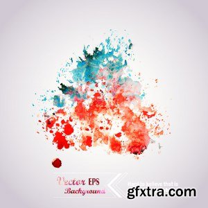Abstract Hand Drawn Watercolor Vectors 25xEPS Abstract Hand Drawn Watercolor Vectors 25xEPS