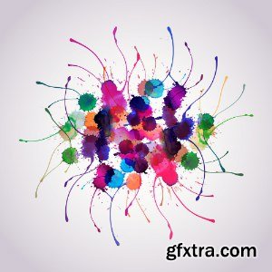 Abstract Hand Drawn Watercolor Vectors 25xEPS Abstract Hand Drawn Watercolor Vectors 25xEPS