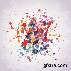 Abstract Hand Drawn Watercolor Vectors 25xEPS Abstract Hand Drawn Watercolor Vectors 25xEPS