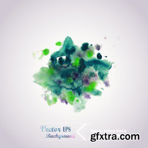 Abstract Hand Drawn Watercolor Vectors 25xEPS Abstract Hand Drawn Watercolor Vectors 25xEPS