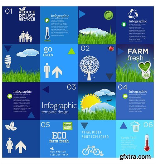 Collection of infographics vol.52, 25xEPS Collection of infographics vol.52, 25xEPS