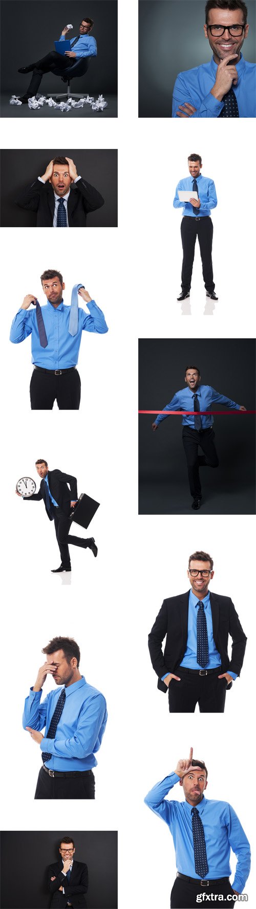 Businessman in different situations, 25xJPGs Businessman in different situations, 25xJPGs