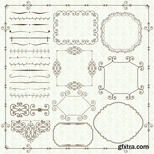 Amazing SS - Retro elements for a restaurant designs 2, 25xEPS