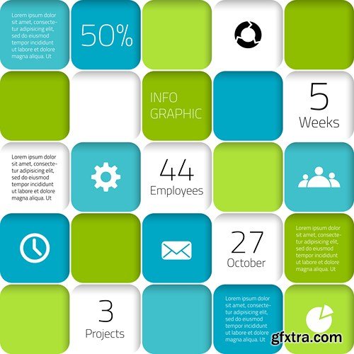 Infographics Elements #21 - 25 EPS