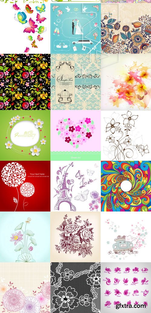 Amazing SS - Flower vector 2, 28xEPS Amazing SS - Flower vector 2, 28xEPS
