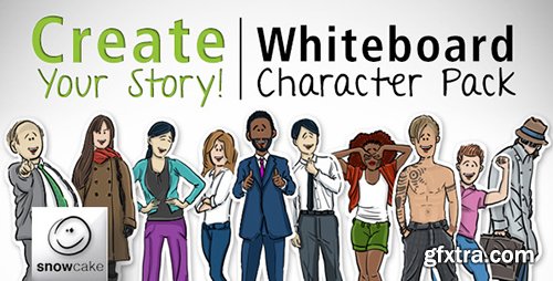 Videohive Create Your Story Whiteboard Character Pack 5833338