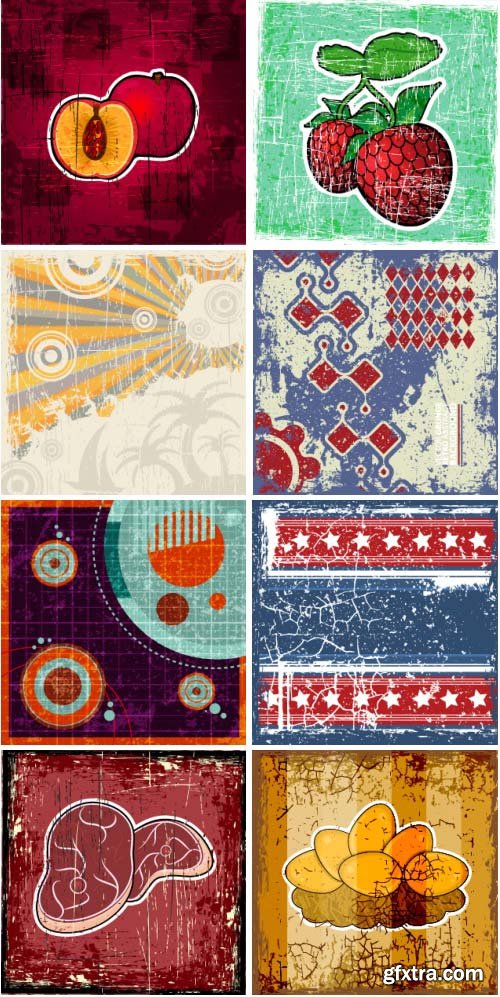 Retro Backgrounds 150xEPS