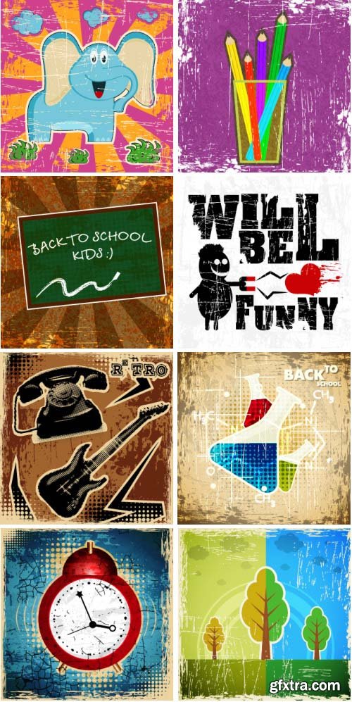 Retro Backgrounds 150xEPS