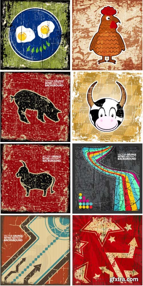 Retro Backgrounds 150xEPS