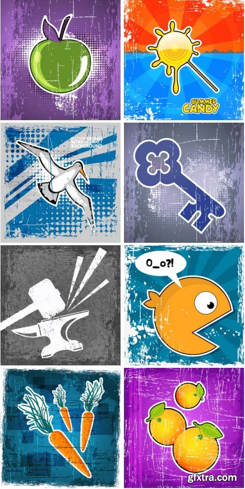 Retro Backgrounds 150xEPS