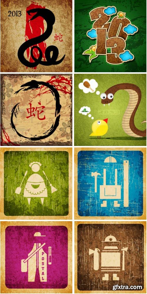 Retro Backgrounds 150xEPS