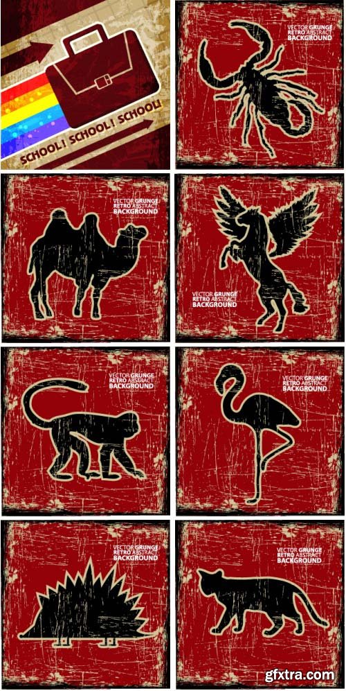 Retro Backgrounds 150xEPS