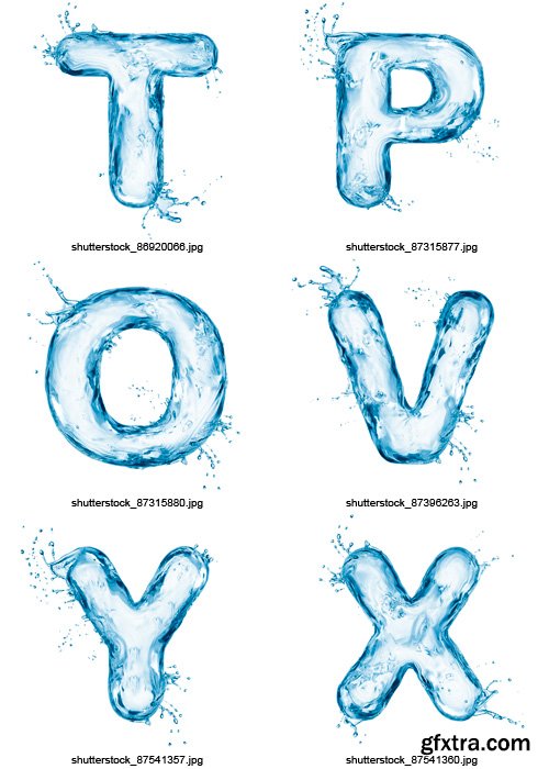 Amazing SS - Water Alphabet, 25xJPGs