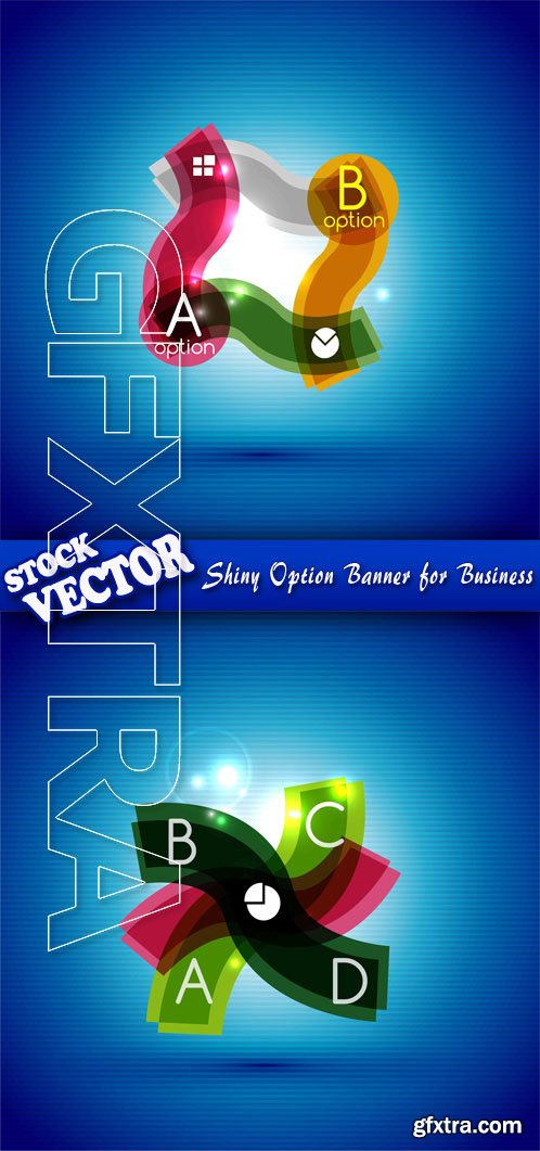 Stock Vector - Shiny Option Banner for Business