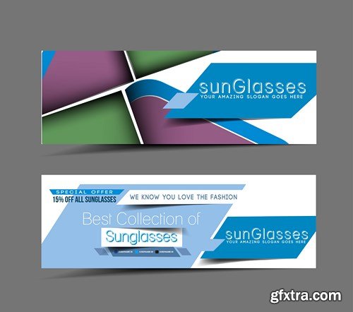 Collection of vector banners vol.13, 25xEPS