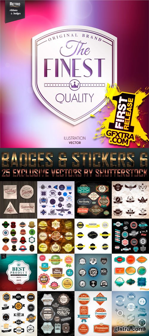 Amazing SS - Badges & Stickers 6, 25xEPS