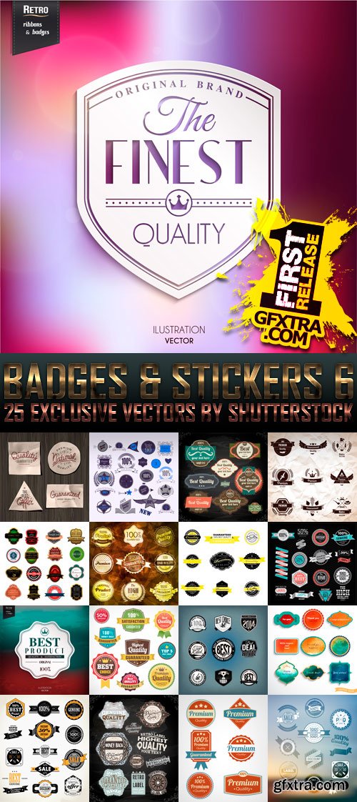 Amazing SS - Badges &amp; Stickers 6, 25xEPS