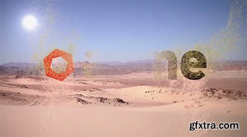 Windy Desert Sand Logo Reveal After Effects Project