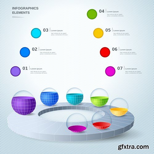 Collection of infographics vol.65, 25xEPS