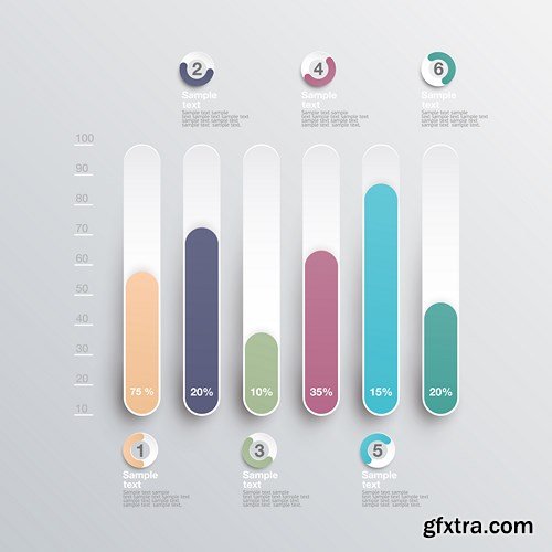 Collection of infographics vol.65, 25xEPS