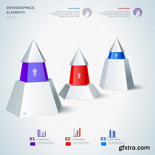 Collection of infographics vol.65, 25xEPS